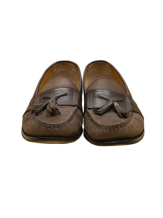 Nunn Bush Men’s Brown Leather Tassel Moc Toe Slip-On Dress Shoes Size 9.5M main image 4